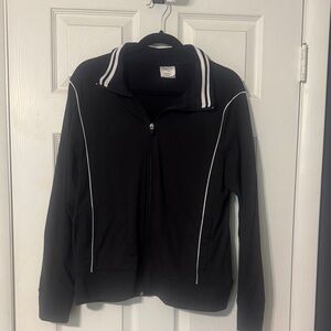 Danskin Now Black Jacket with White Accents
